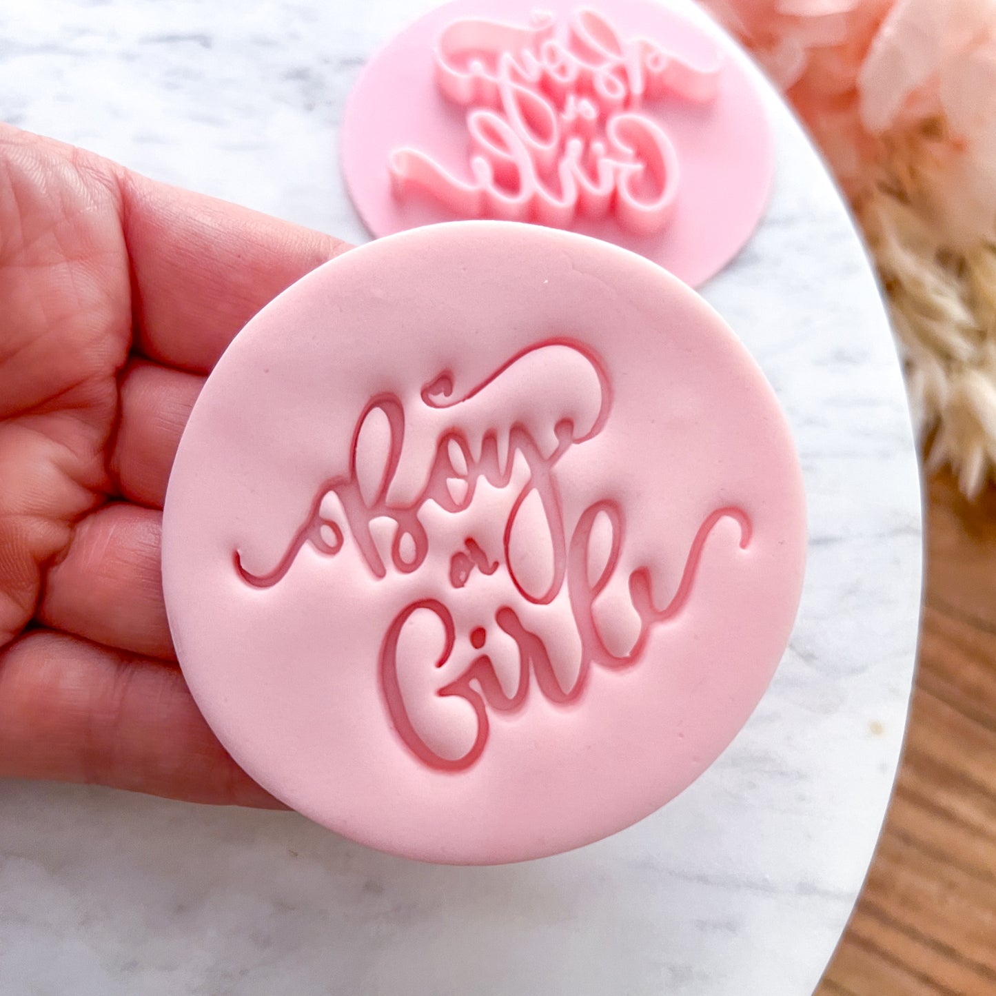 Boy Or Girl - Fondant Stamp