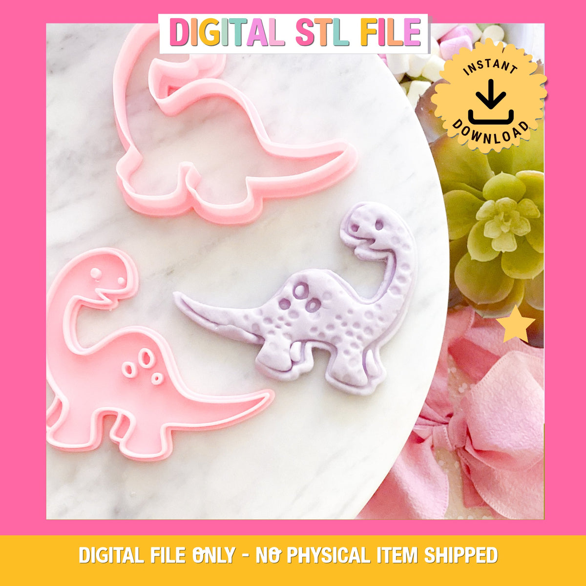"Brachiosaurus" Cookie Cutter & Stamp