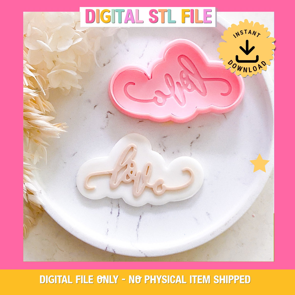 "Love" - Cookie Cutter & Stamp