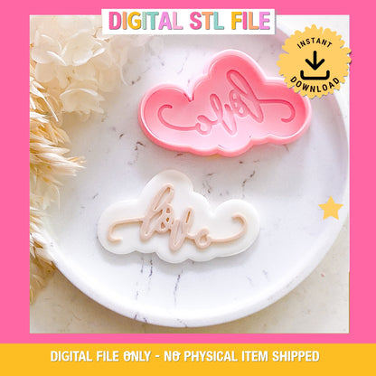 "Love" - Cookie Cutter & Stamp