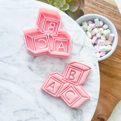 "Stacked Baby Blocks”- Cookie Cutter & Stamp