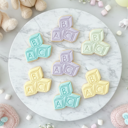 "Stacked Baby Blocks”- Cookie Cutter & Stamp