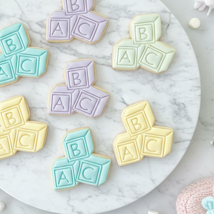 "Stacked Baby Blocks”- Cookie Cutter & Stamp