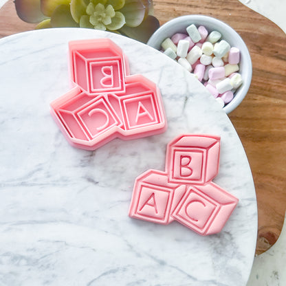 "Stacked Baby Blocks”- Cookie Cutter & Stamp