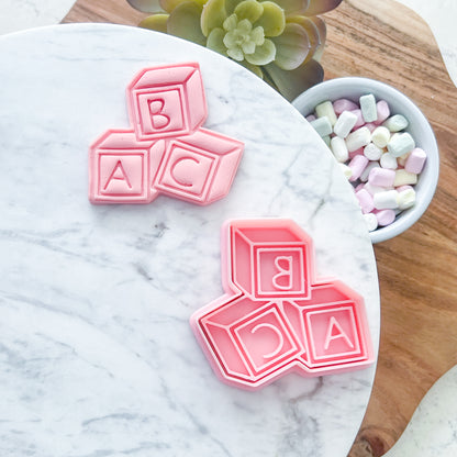 "Stacked Baby Blocks”- Cookie Cutter & Stamp