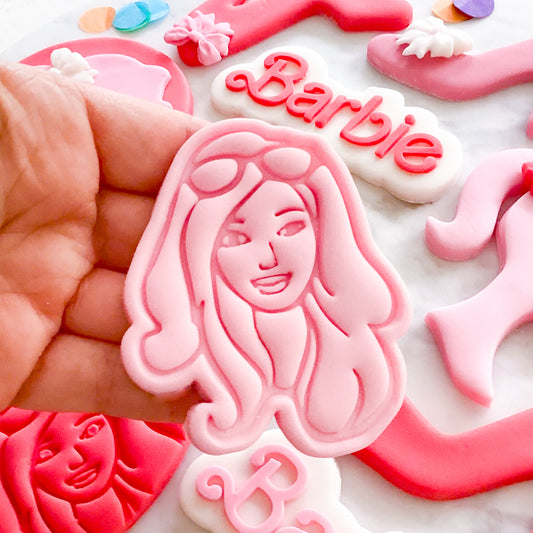 "Barbie Face" - Cookie Cutter & Stamp