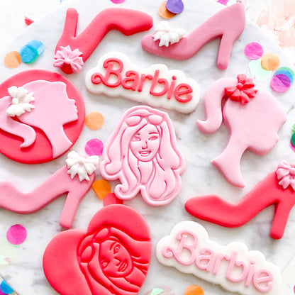 "Barbie Face" - Cookie Cutter & Stamp