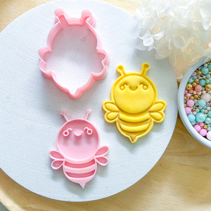 "Happy Bee" - Cookie Cutter & Stamp