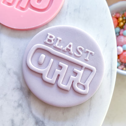Blast Off #2 Fondant Stamp