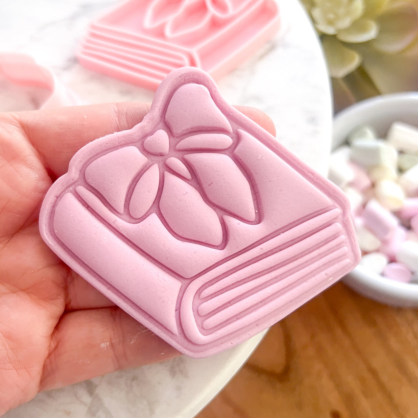 "Book with Bow" - Cookie Cutter & Stamp