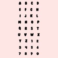 Letters & Number Cutters - Bubble Font