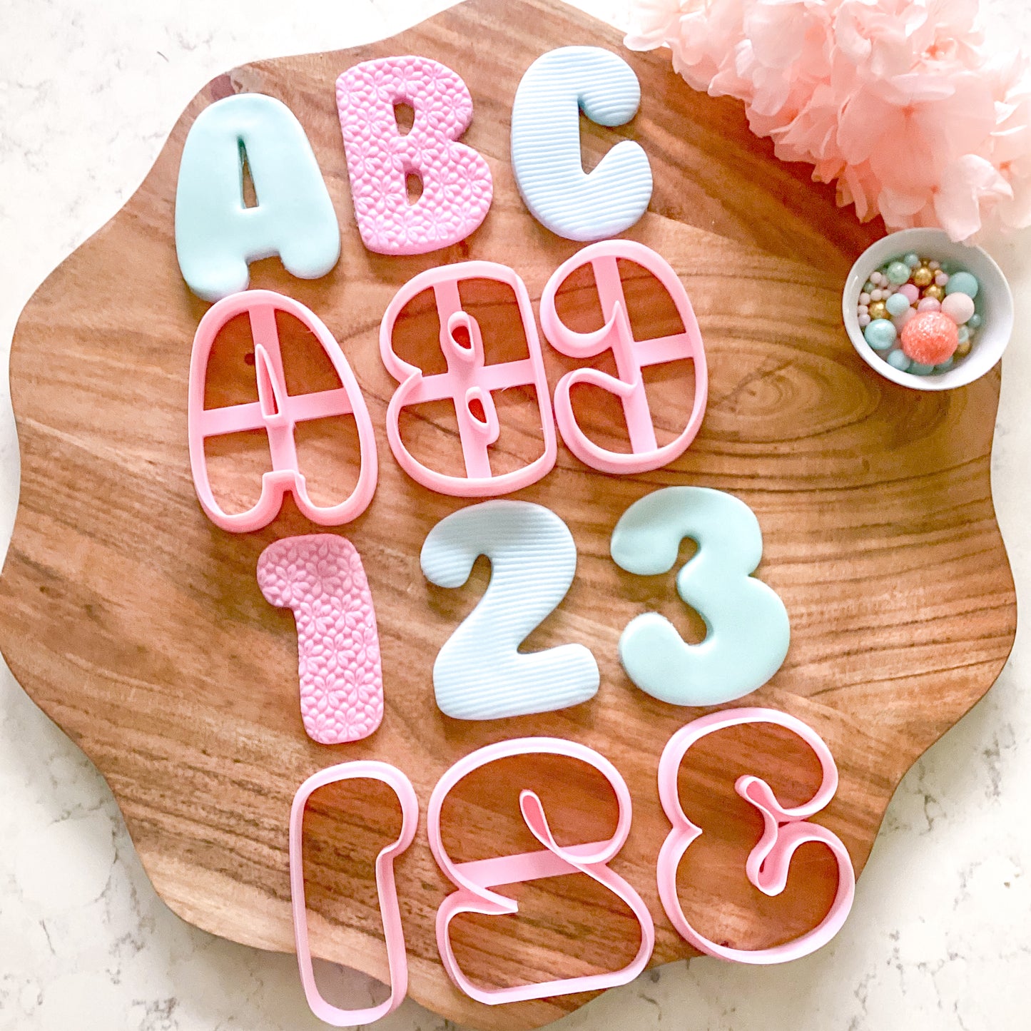 Letters & Number Cutters - Bubble Font