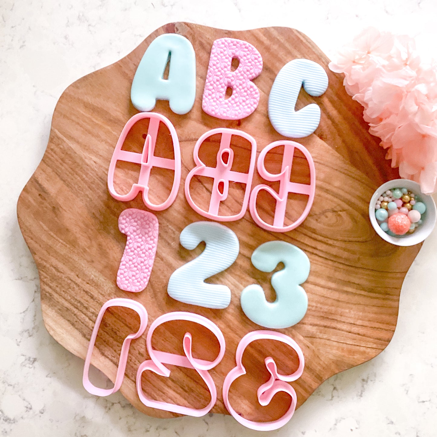 Letters & Number Cutters - Bubble Font