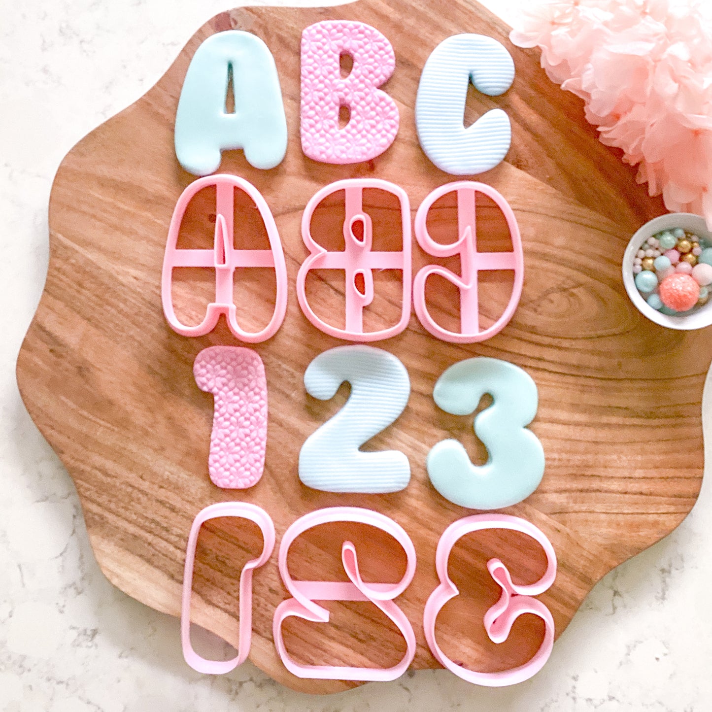Letters & Number Cutters - Bubble Font