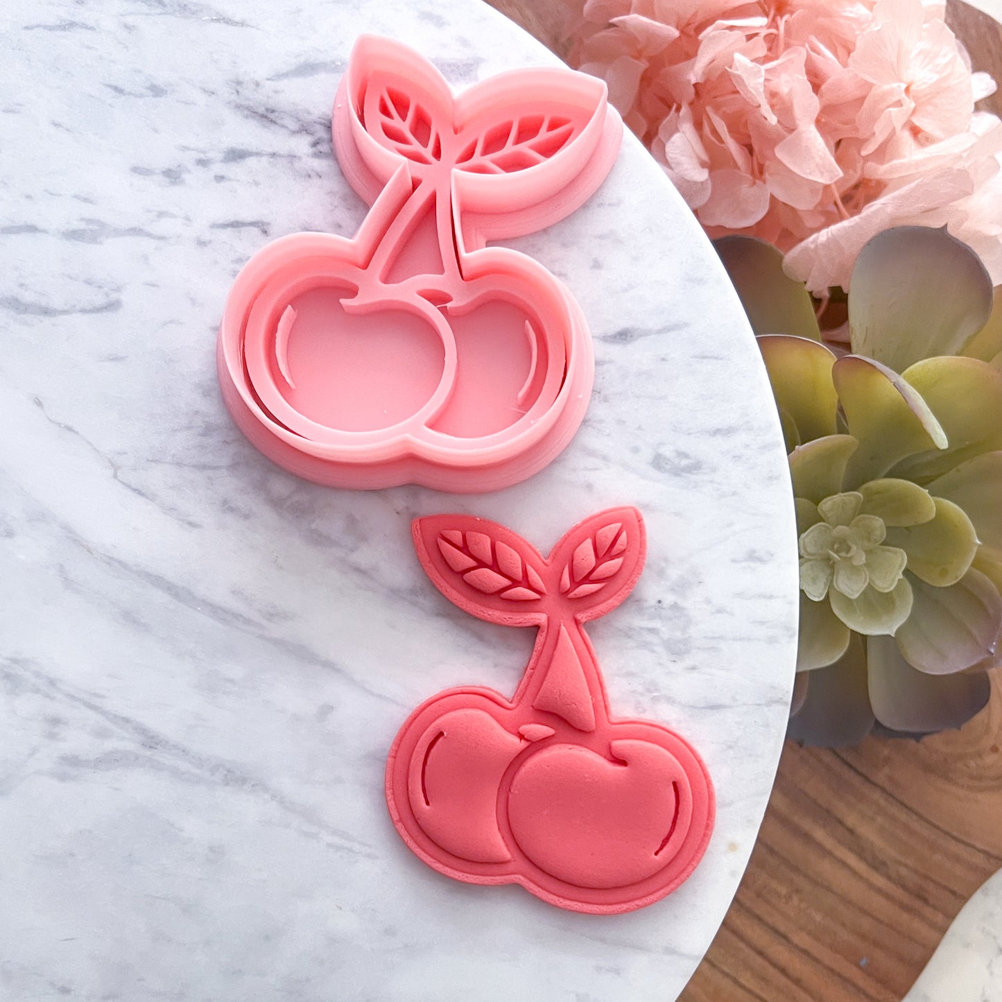 "Cherry Bunch" Cookie Cutter & Stamp