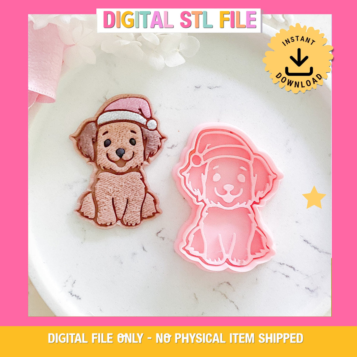 "Christmas Pup" Cookie Cutter & Stamp