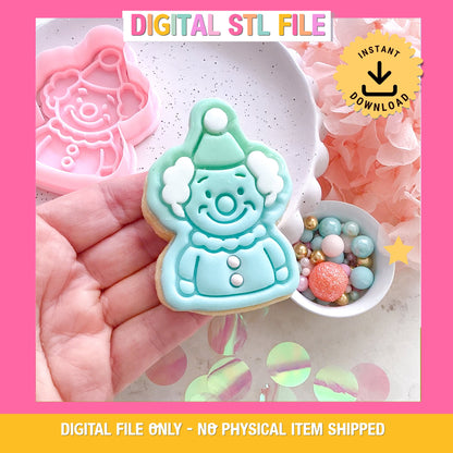 "Circus Clown" - Cookie Cutter & Stamp