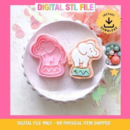 "Circus Elephant" - Cookie Cutter & Stamp