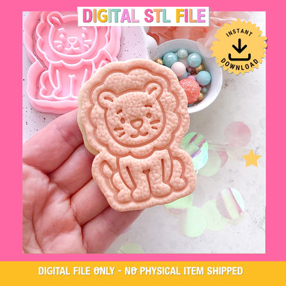 "Circus Lion" - Cookie Cutter & Stamp