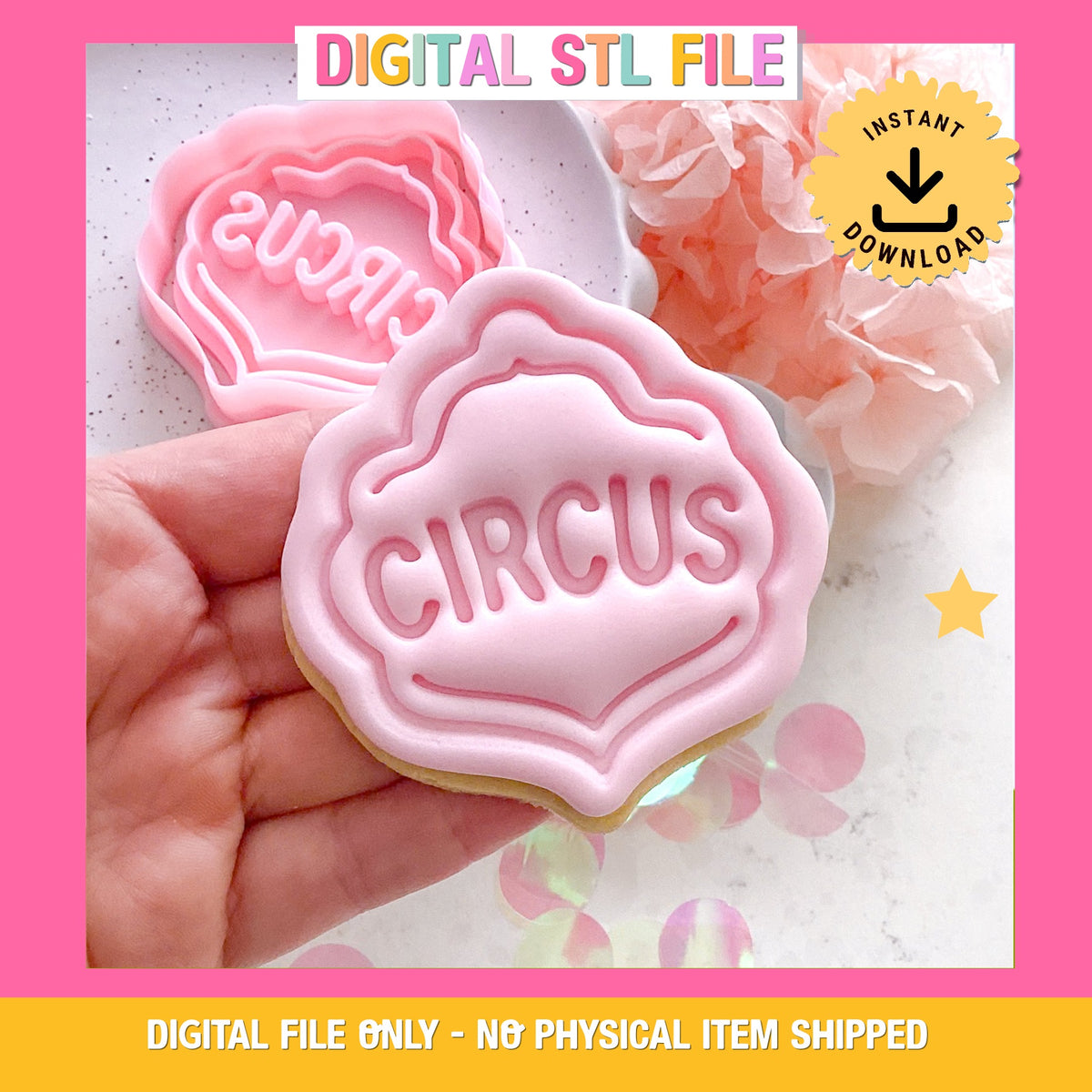 "Circus Sign" - Cookie Cutter & Stamp
