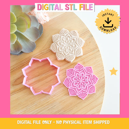 Mandala Style C - Cookie Cutter & Stamp