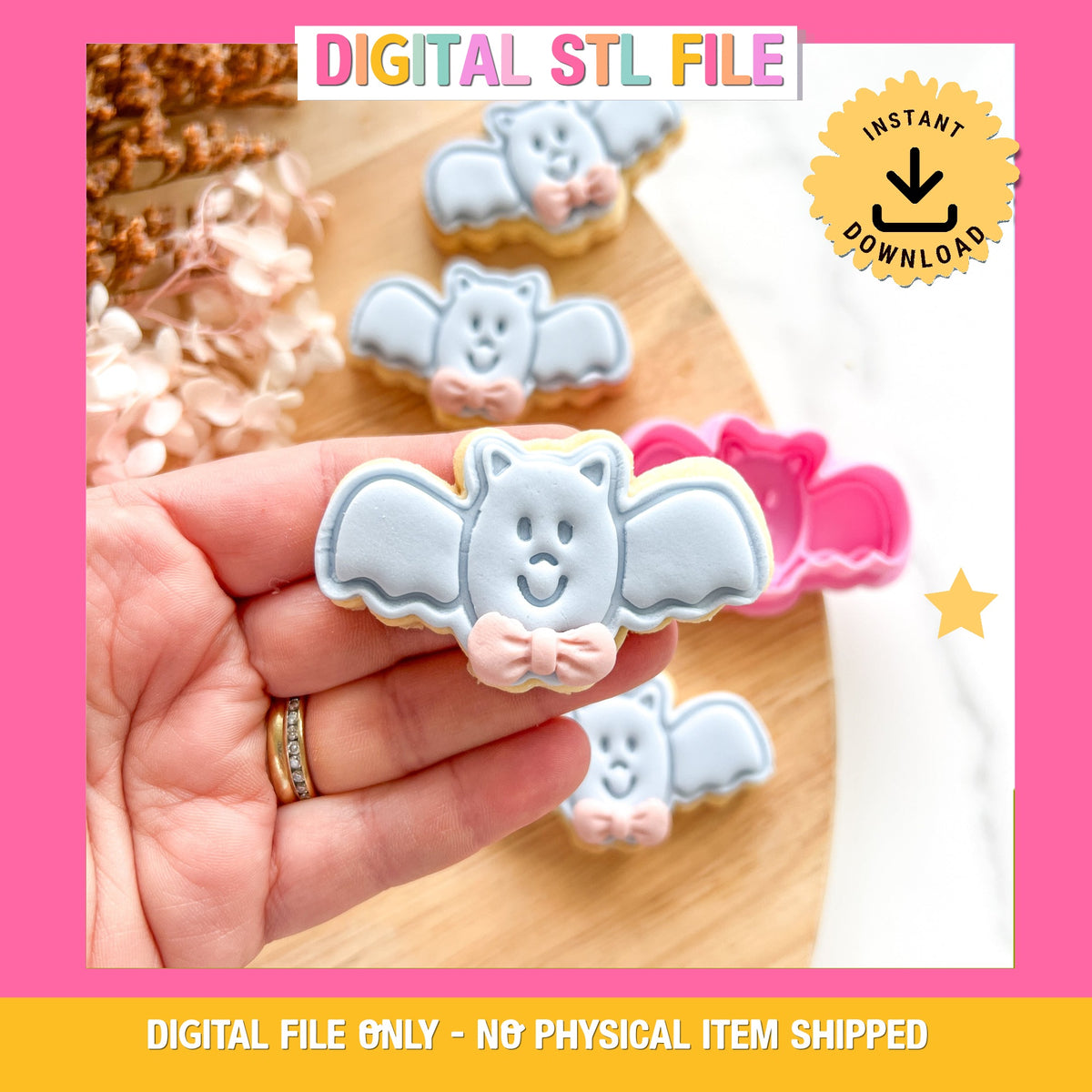 "Happy Bat" Cutter & Stamp - Midi Size
