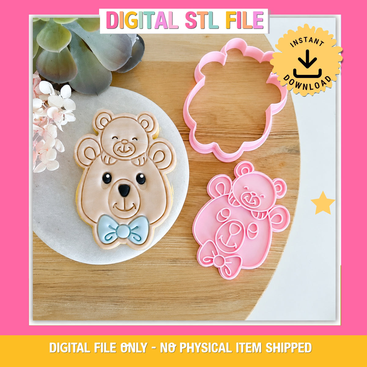 "Papa Bear" Cookie Cutter & Stamp Set