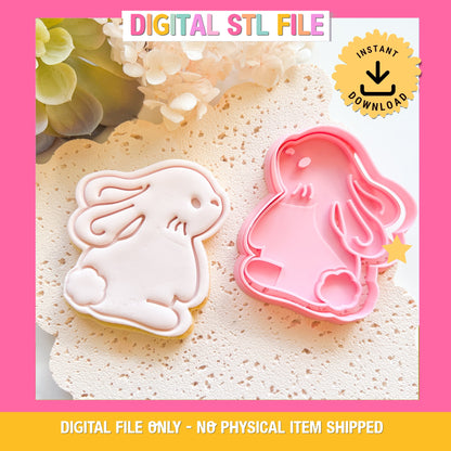 "Sweet Bunny" - Cookie Cutter & Stamp