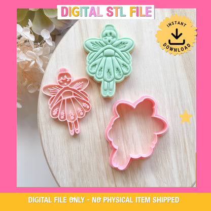 "Fairy" - Cookie Cutter & Stamp (Midi)