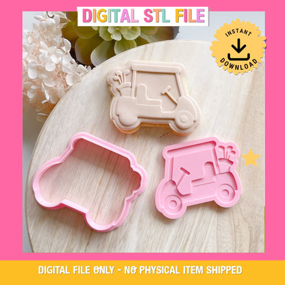 "Golf Cart" - Cookie Cutter & Stamp