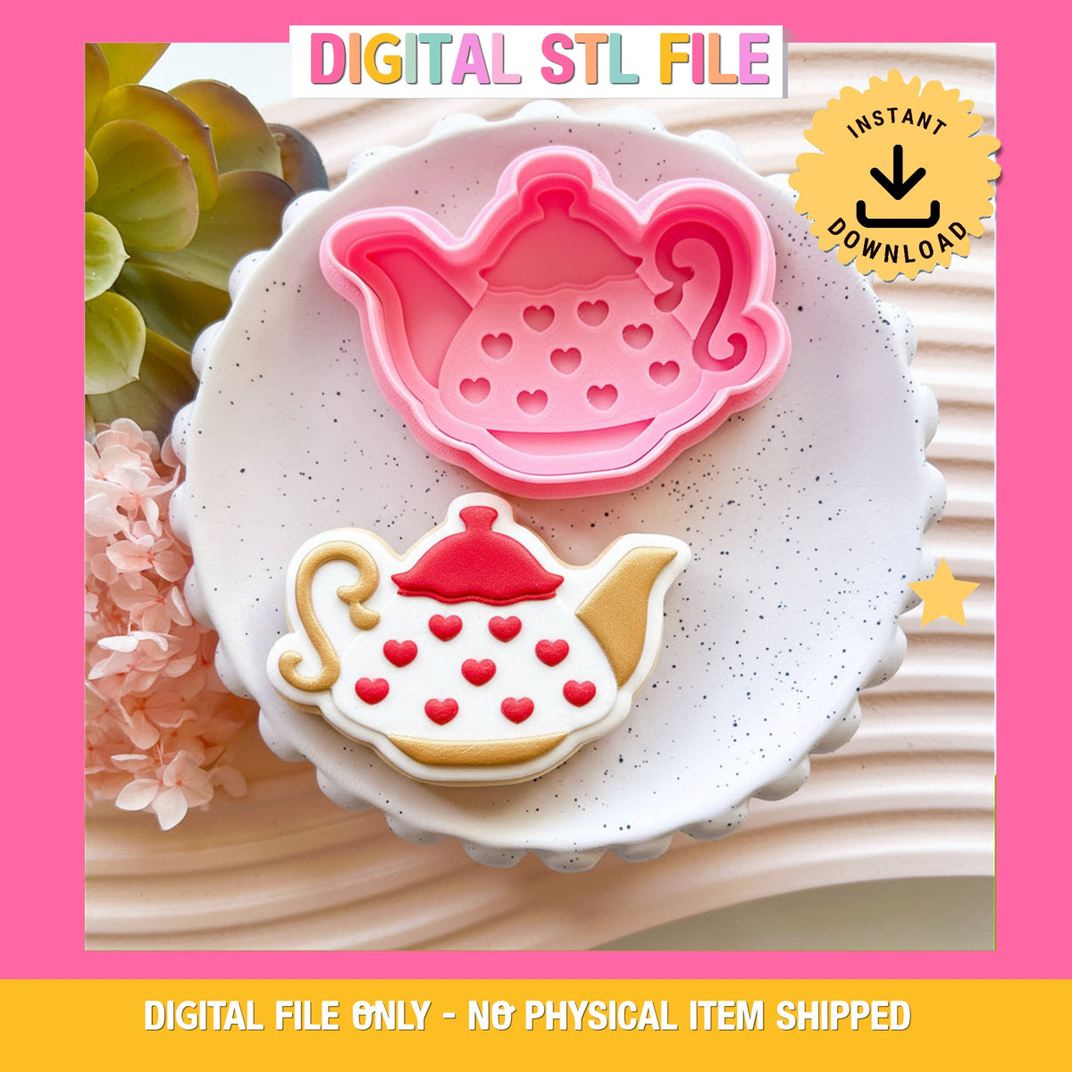 "Teapot" - Cookie Cutter & Stamp