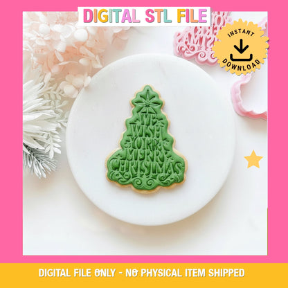 "We Wish You Tree" Cookie Cutter & Stamp