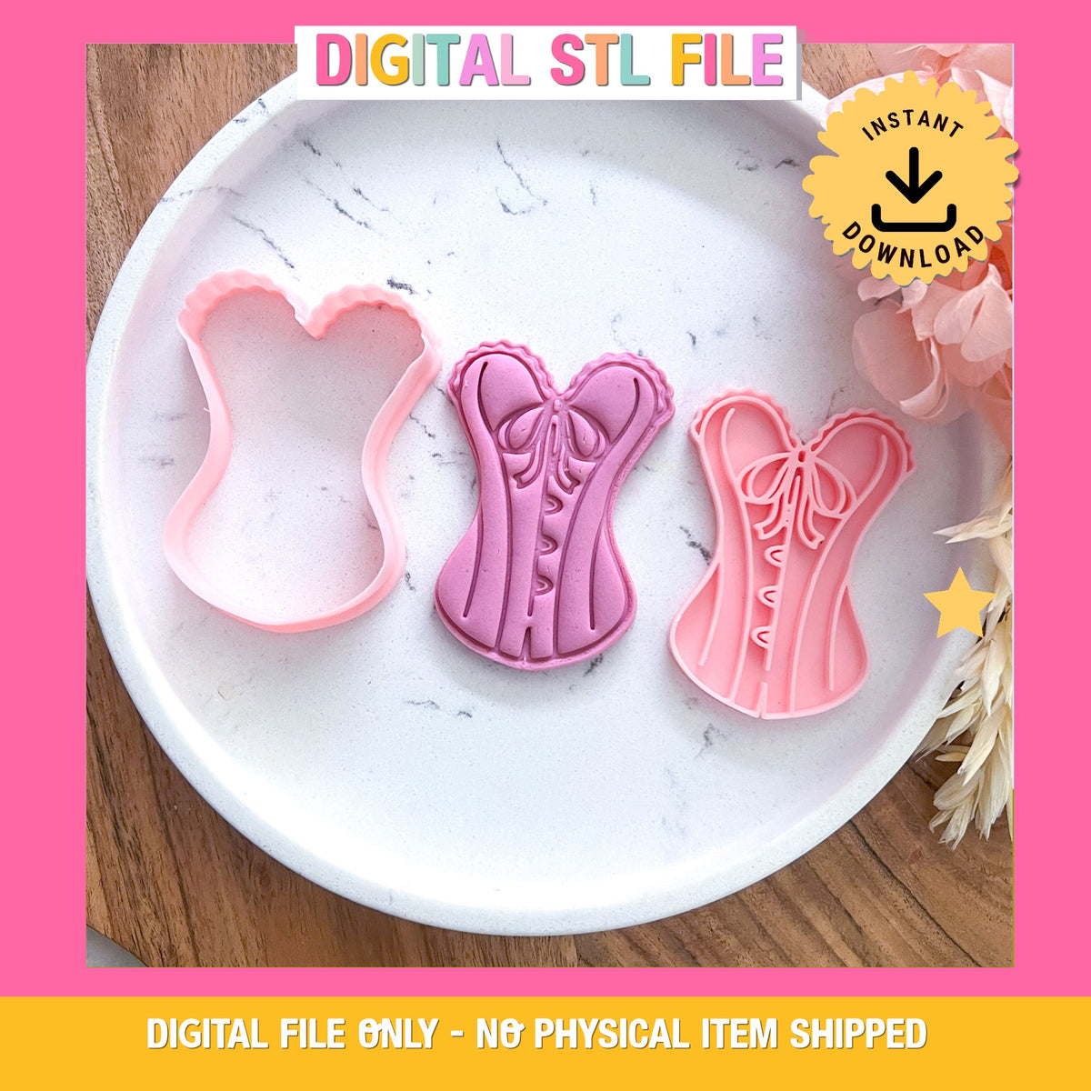 "Corset" - Cookie Cutter & Stamp