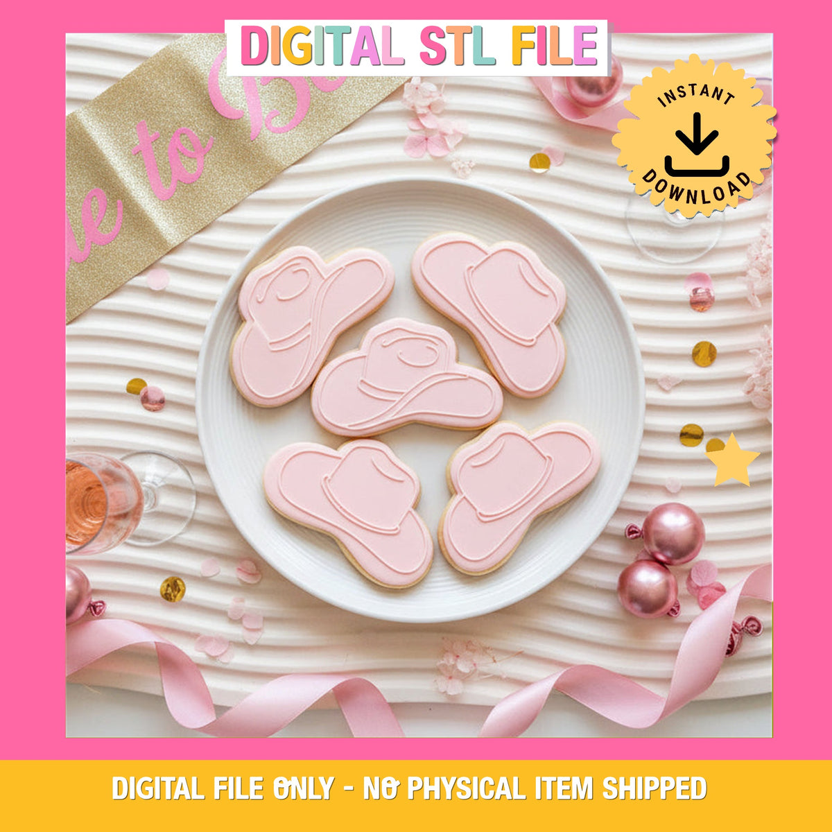 "Cowgirl Hat" - Cookie Cutter & Stamp