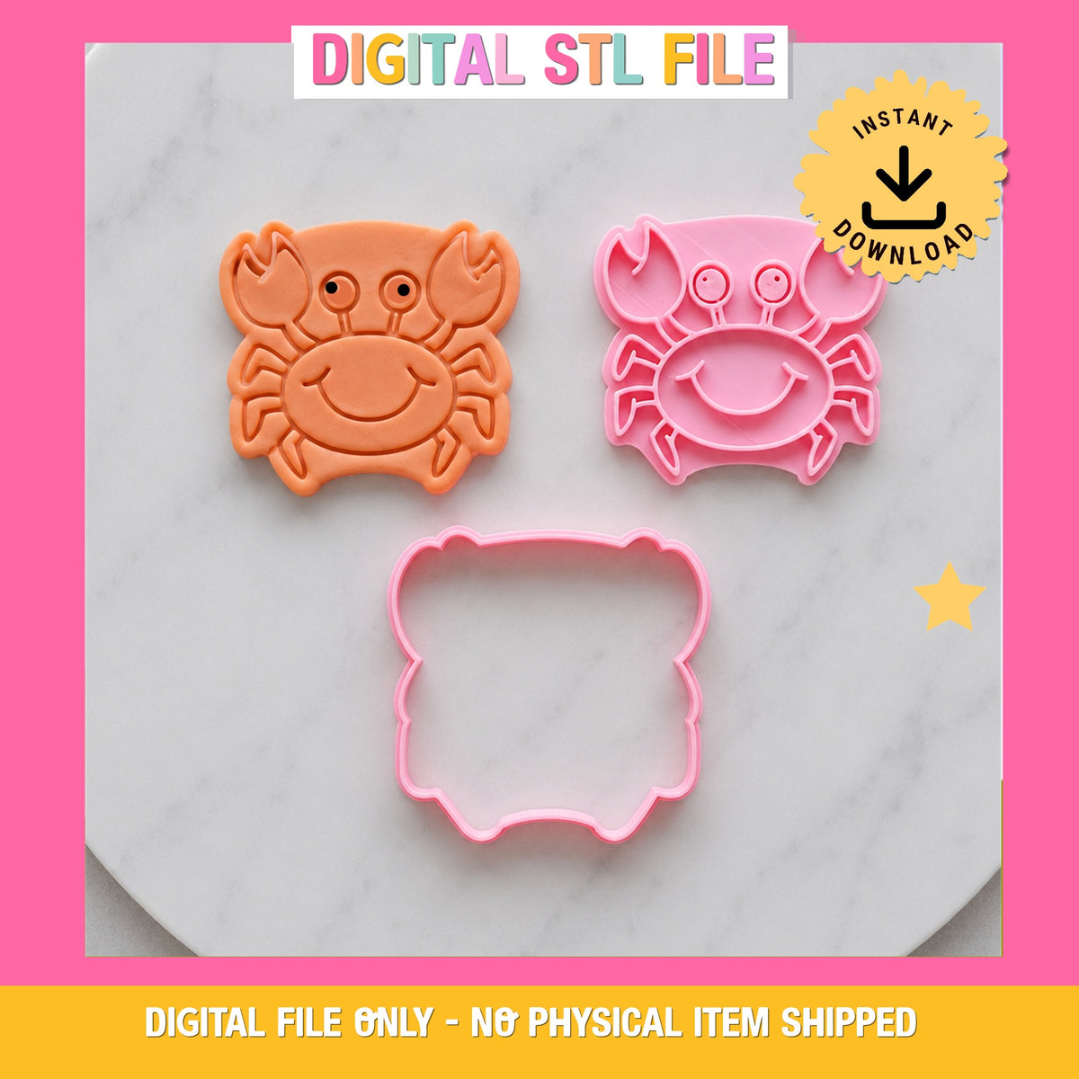 "Crab" - Cookie Cutter & Stamp