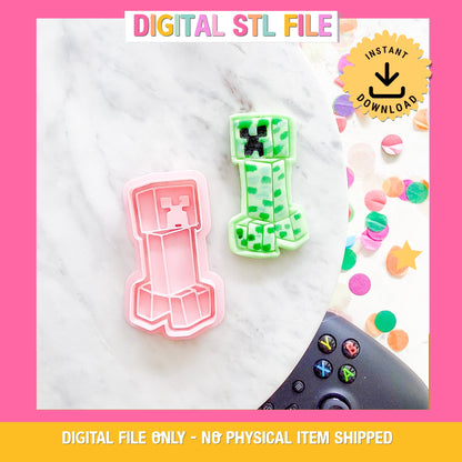 "Creeper" Cookie Cutter & Stamp