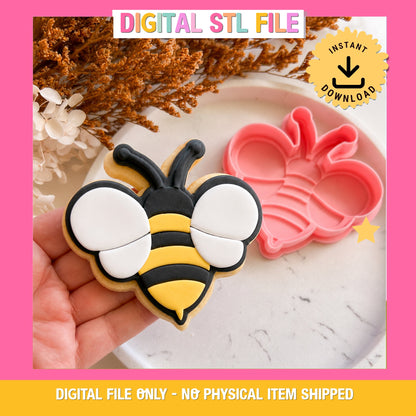 "Cute Bee" - Cookie Cutter & Stamp