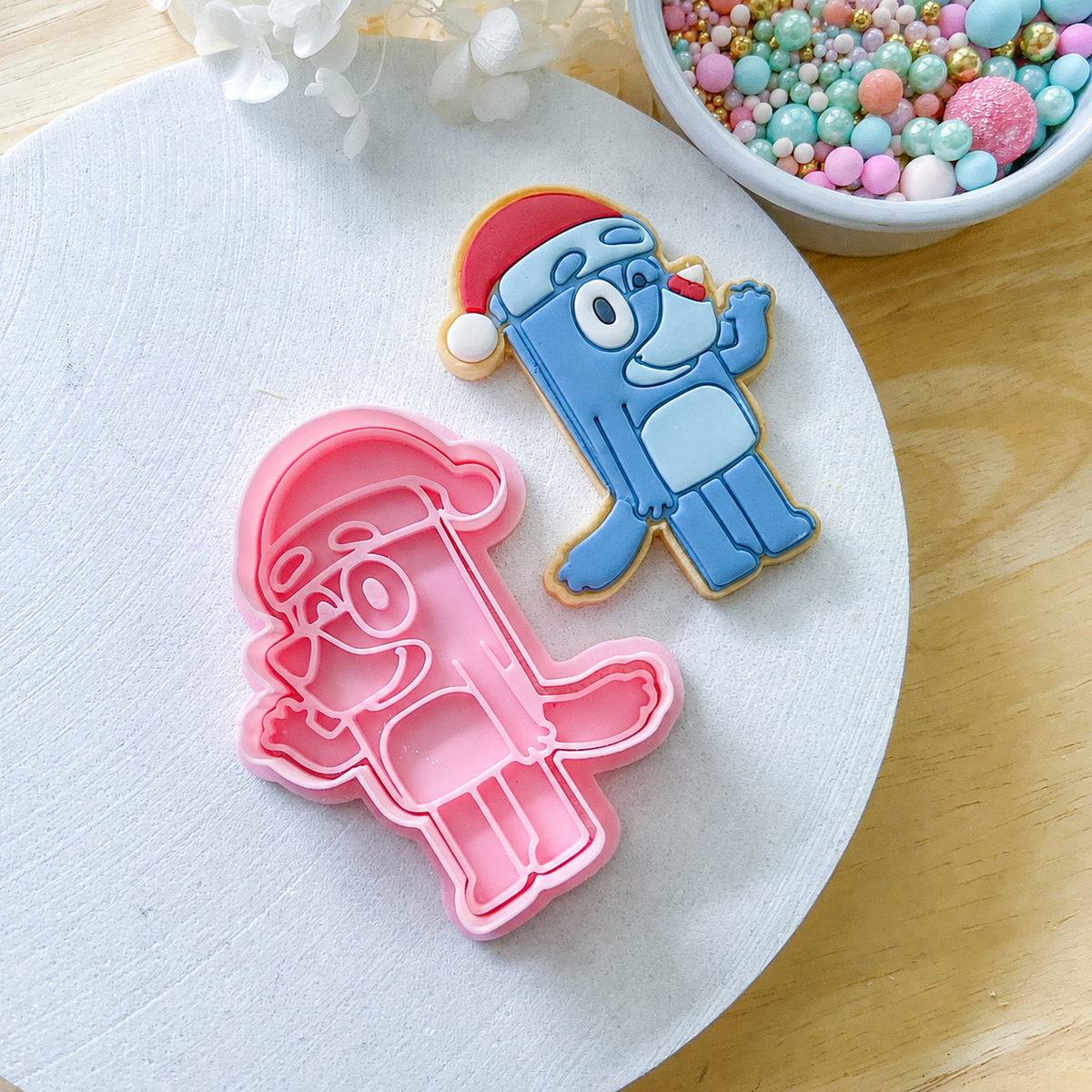 "Christmas Bluey" - Cookie Cutter & Stamp