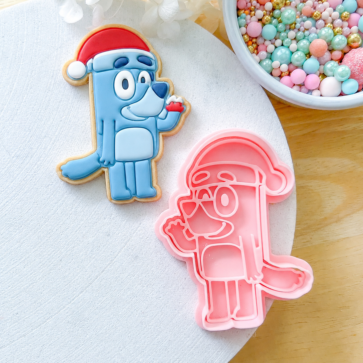 "Christmas Bluey" - Cookie Cutter & Stamp