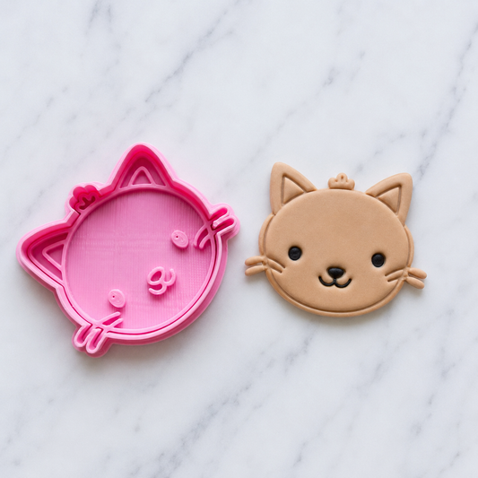 Baby Kitten Cookie Cutter & Stamp