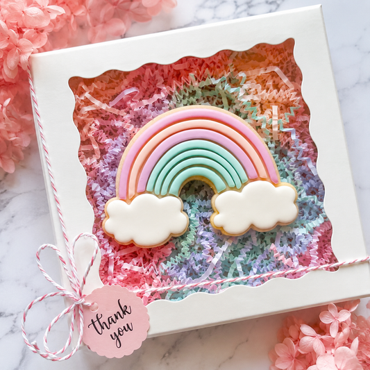 "Rainbow with Cloud" Cookie Cutter & Stamp