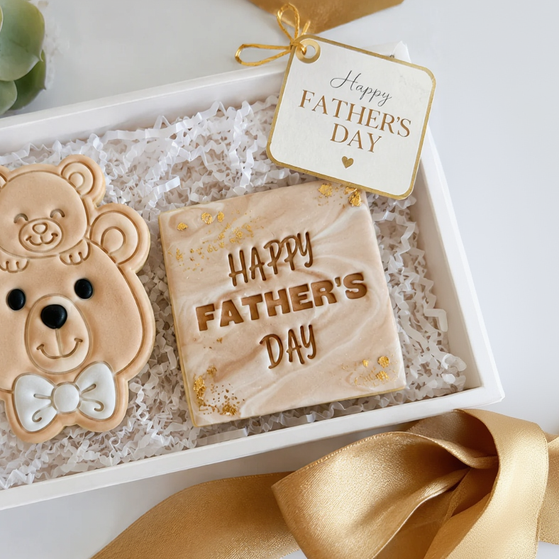 "Happy Father's Day" Fondant Stamp