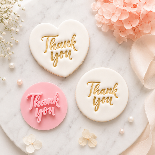 "Thankyou #1"  Fondant Stamp