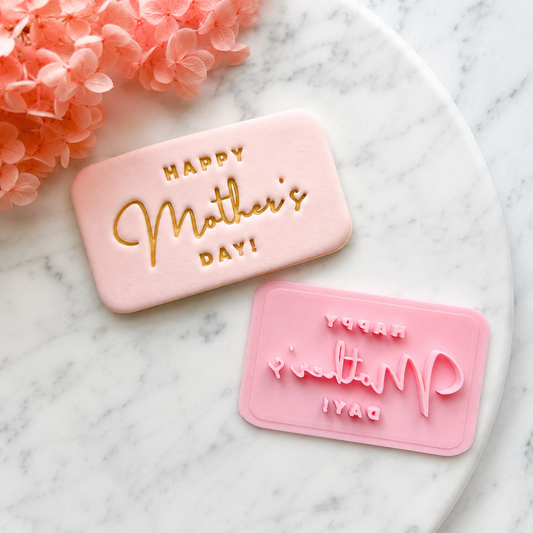 "Happy Mothers Day #1" Fondant Stamp