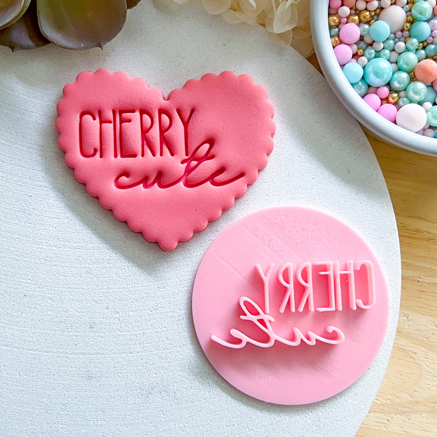 Cherry Cute Fondant Stamp