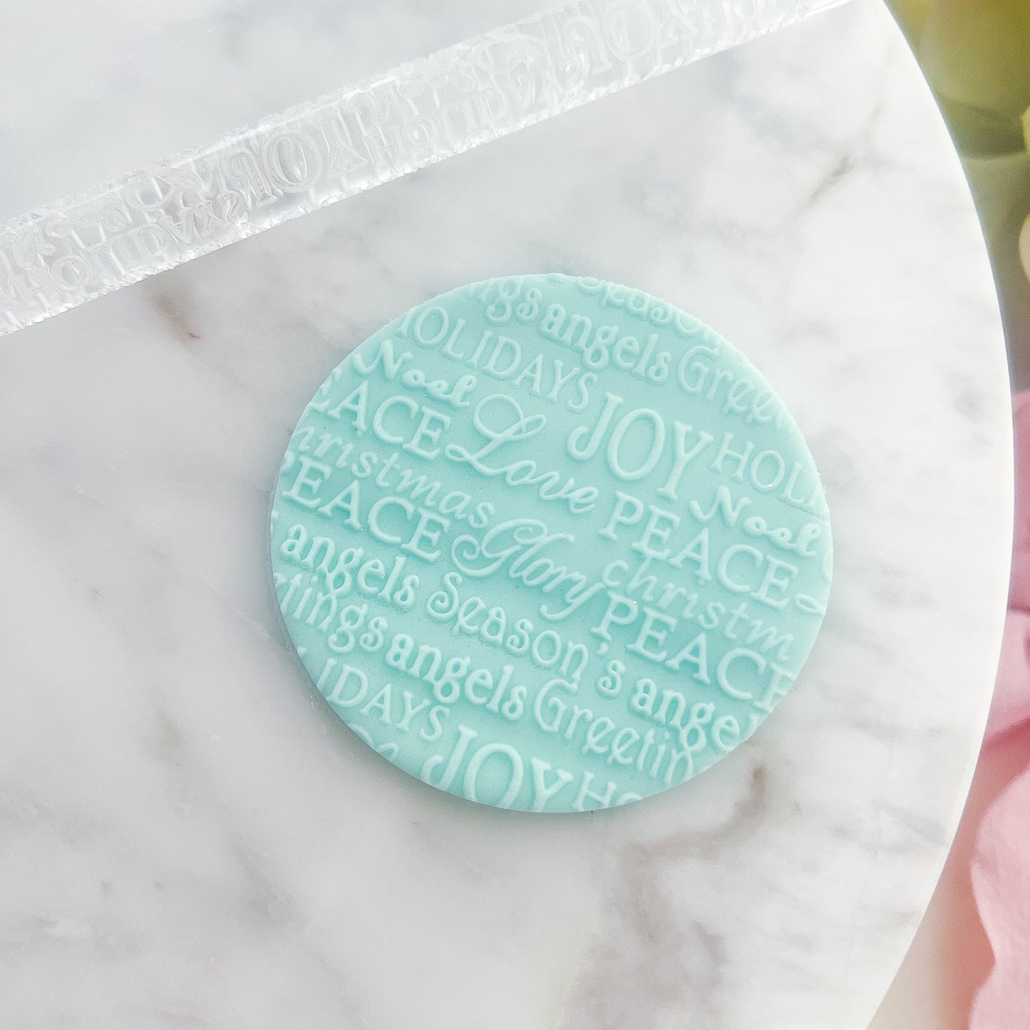 "Christmas Messages" - Acrylic Texture Roller