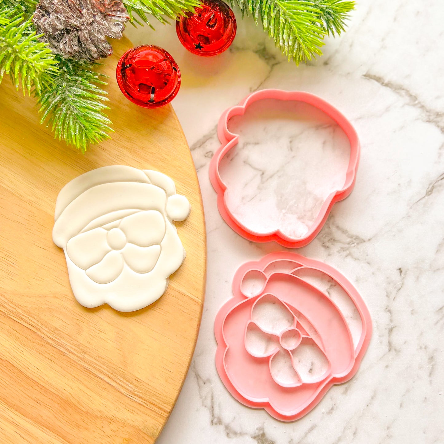 "Santa in Sunnies" Cookie Cutter & Stamp