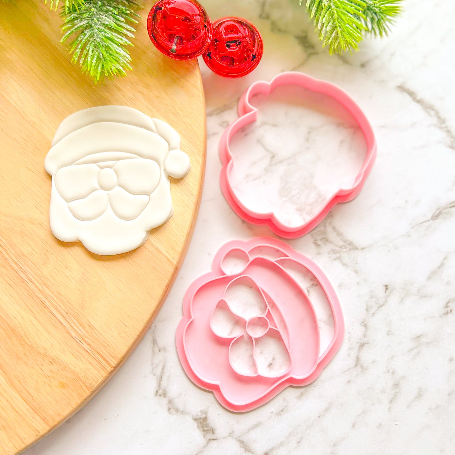 "Santa in Sunnies" Cookie Cutter & Stamp