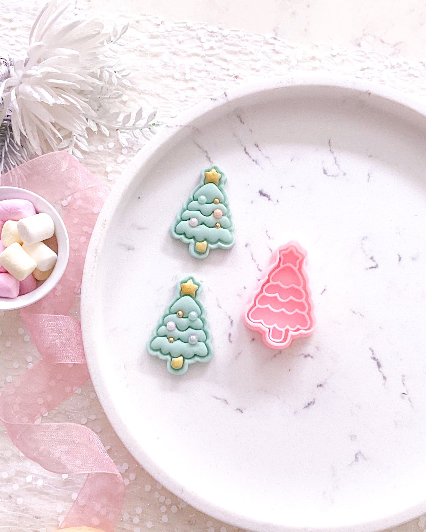 "Christmas Tree with Star" Fondant Mini