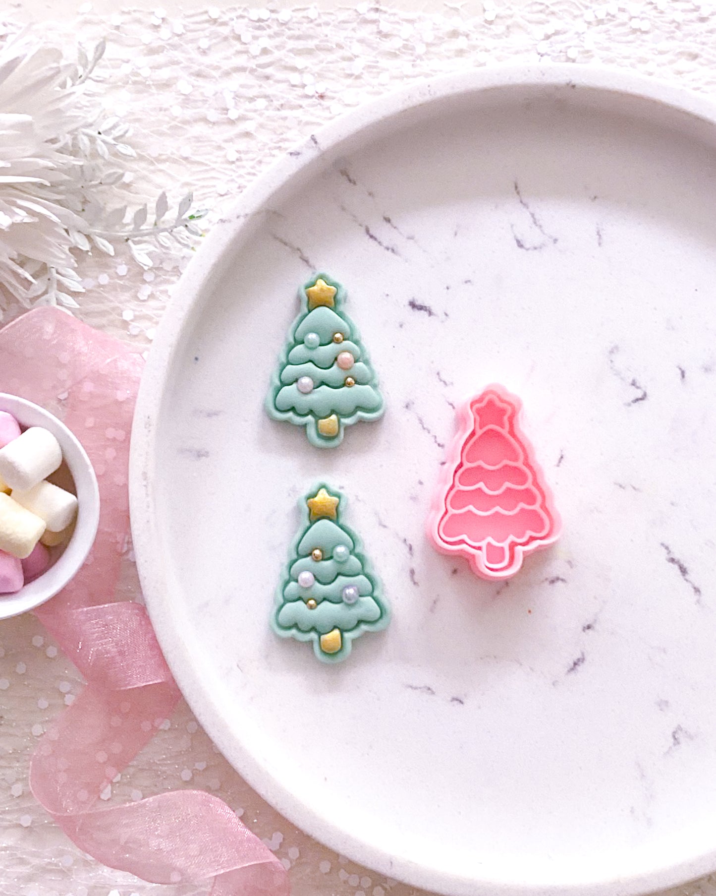 "Christmas Tree with Star" Fondant Mini